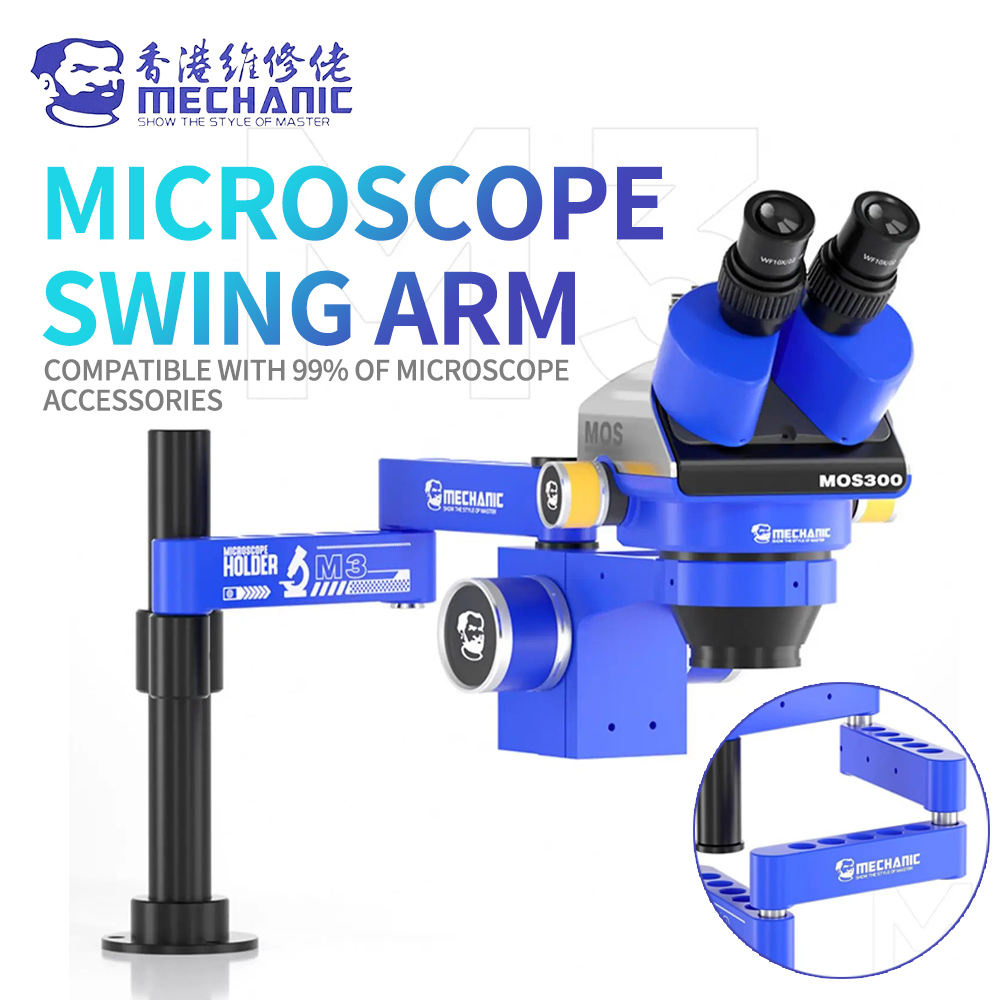 Electronics Repair Microscope - MÉCANIQUE M3 360 ° Bras oscillant