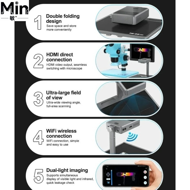 Caméra thermique à double lumi - Electronics Repair Images avis et prix