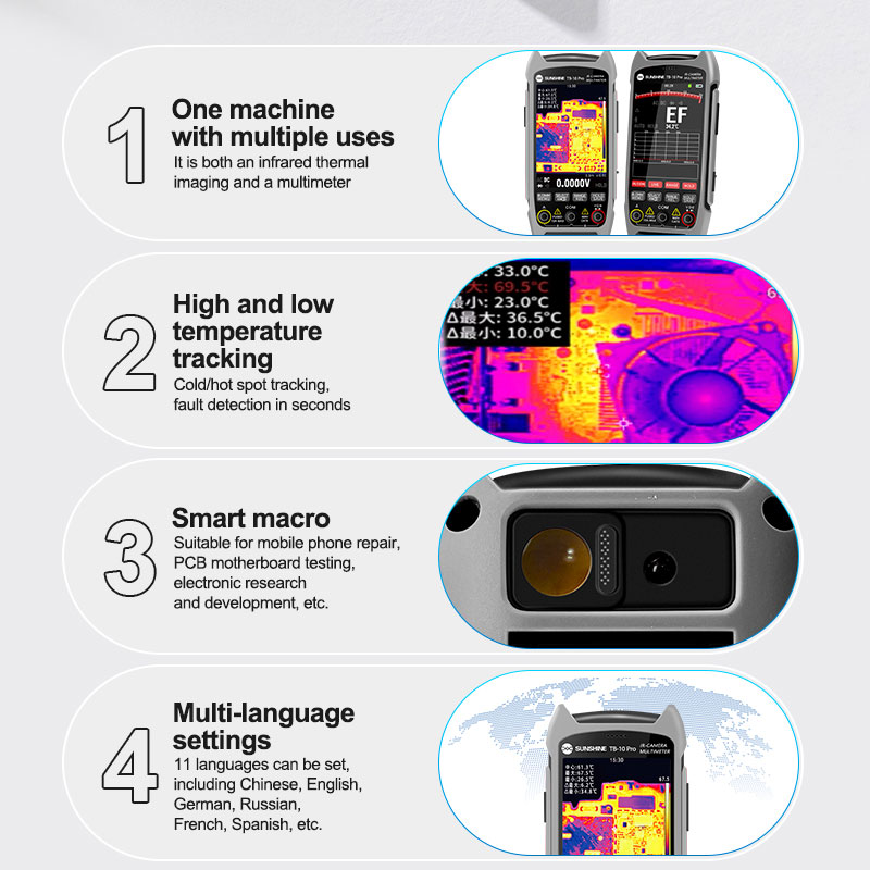 SUNSHINE TB-10 Pro imagerie th - Electronics Repair Images avis et prix